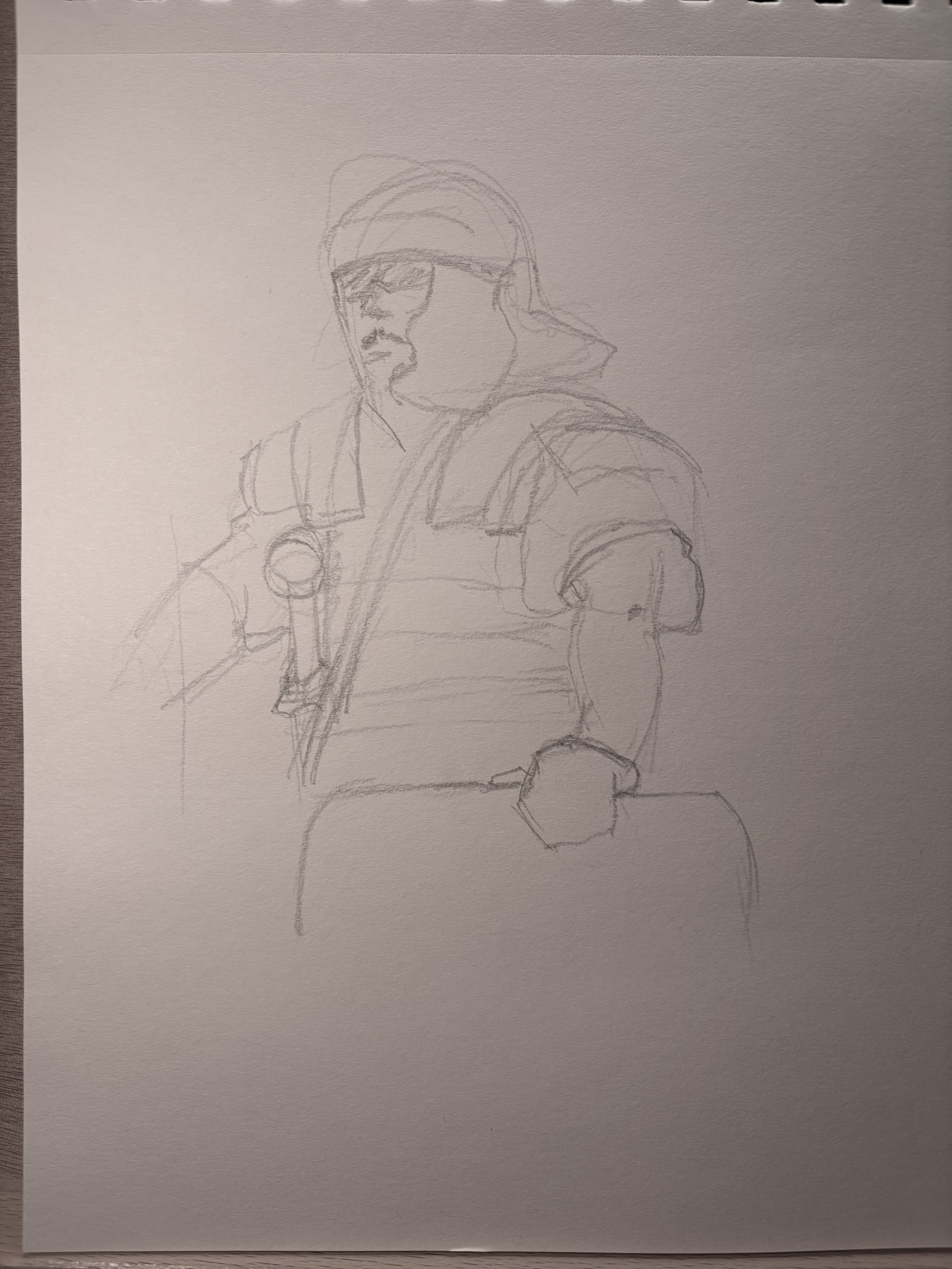 Roman soldier sketch